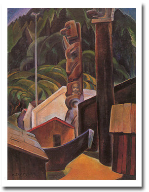 A Haida Village - Emily Carr - Note Card