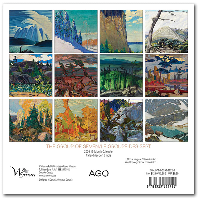 Group of Seven 2026 Mini Wall Calendar