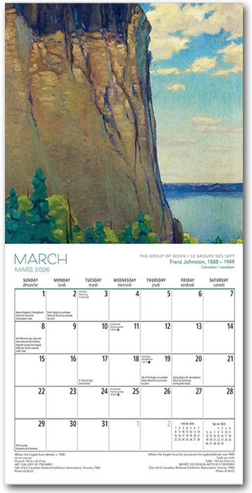 Group of Seven 2026 Wall Calendar