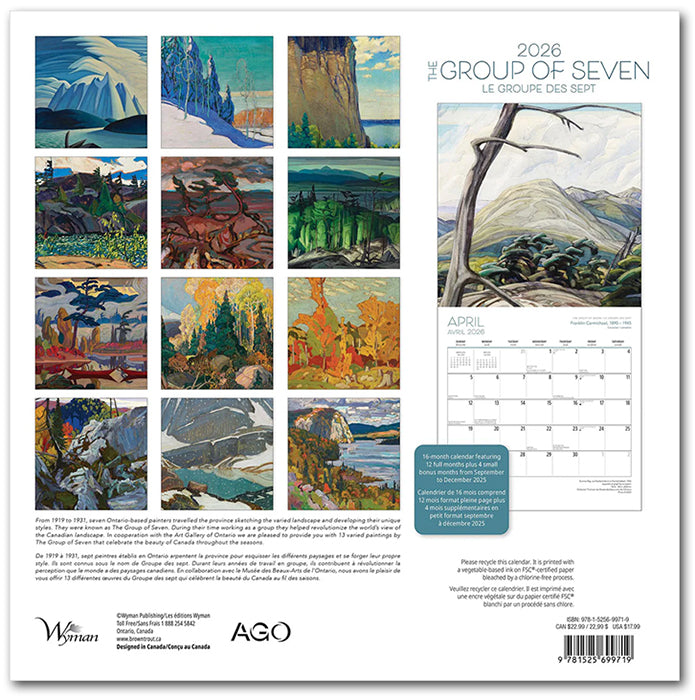 Group of Seven 2026 Wall Calendar