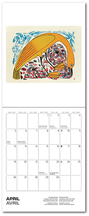 Inuit Art Kinngait 2026 Mini Wall Calendar