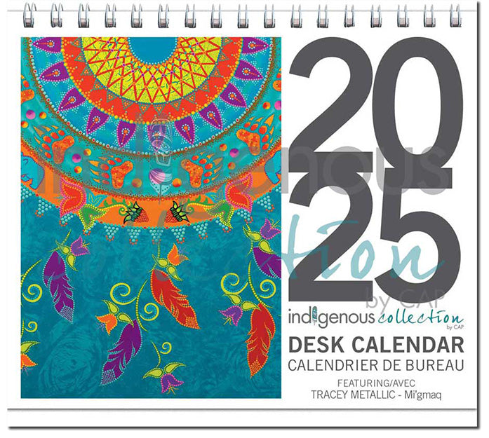 Tracey Metallic 2025 Desk Calendar