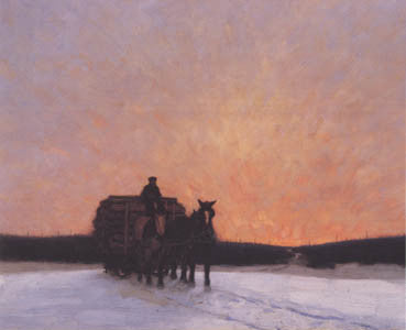 A Load of Fence Posts - Lawren Harris - Season's Greetings Card