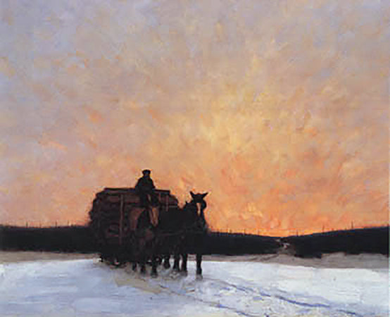 A Load of Fence Posts - Lawren Harris - Small Reproduction