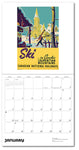 Canada Vintage Travel Posters 2026 Wall Calendar
