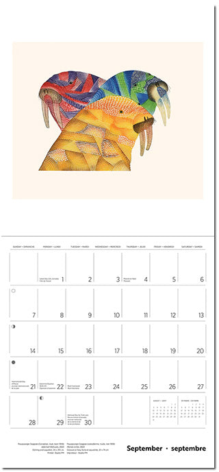 Inuit Art - Kinngait 2025 Wall Calendar