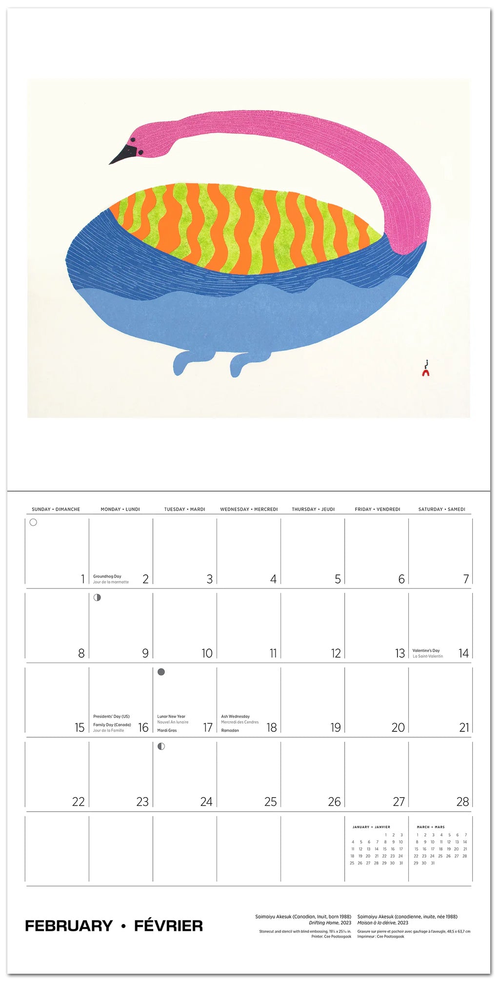 Kinngait 2026 Wall Calendar