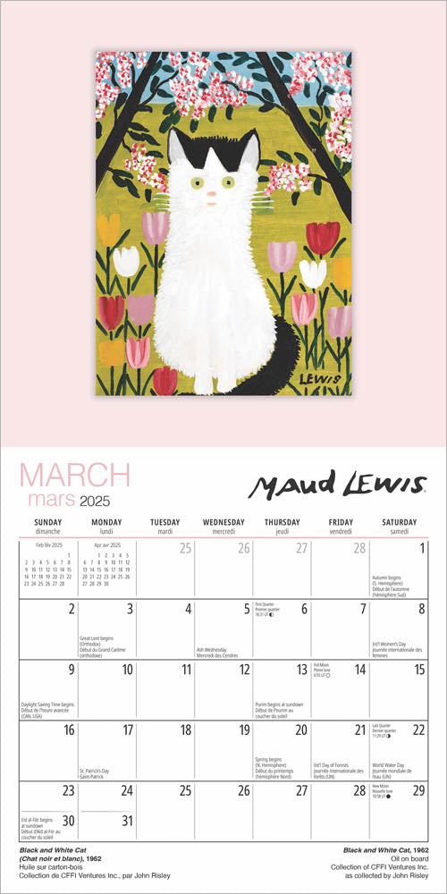 Maud Lewis 2025 - Mini Wall Calendar