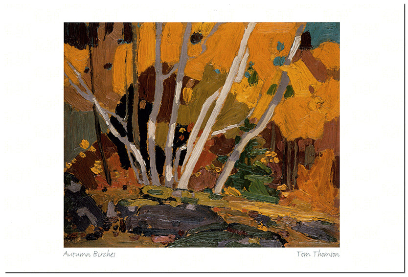 Autumn Birches - Art Card