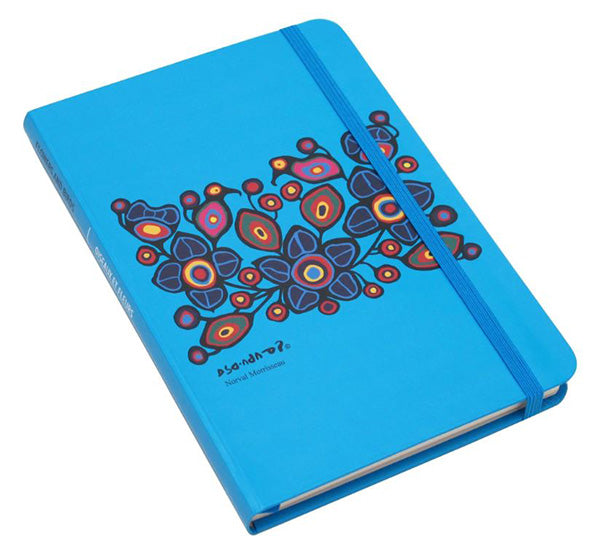 Flowers and Birds - Lined Journal - design by Norval Morrisseau