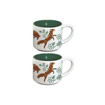 Foxes Espresso Mugs - Set of 2