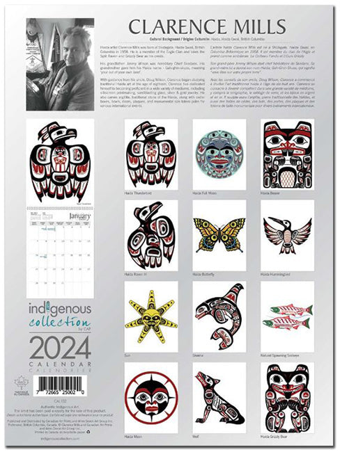 Haida 2024 Wall Calendar