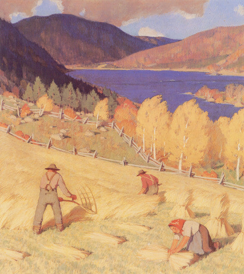 Harvesting - Clarence Gagnon - Small Reproduction