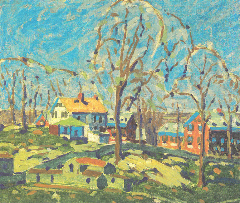 Houses in Sunlight - Small Reproduction - David Milne