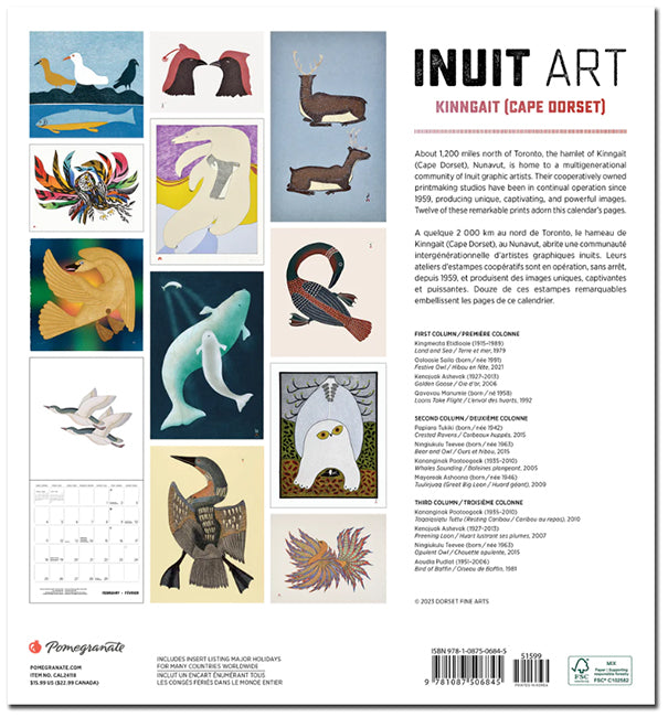 Kinngait (Cape Dorset) 2024 Wall Calendar Kinngait (Cape Dorset) 2024 Wall Calendar