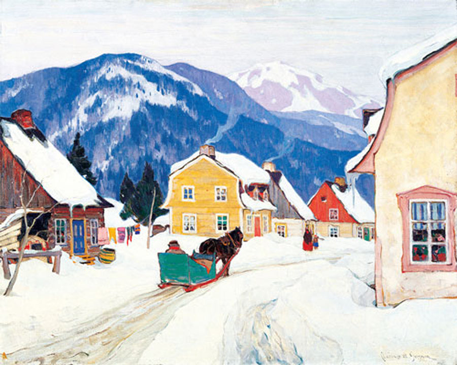 Laurentian Village - Clarence Gagnon - Small Giclee Reproduction