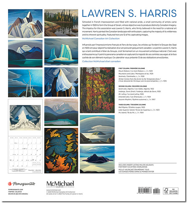 Lawren Harris 2025 Wall Calendar