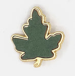 Maple Leaf Brooch Gold