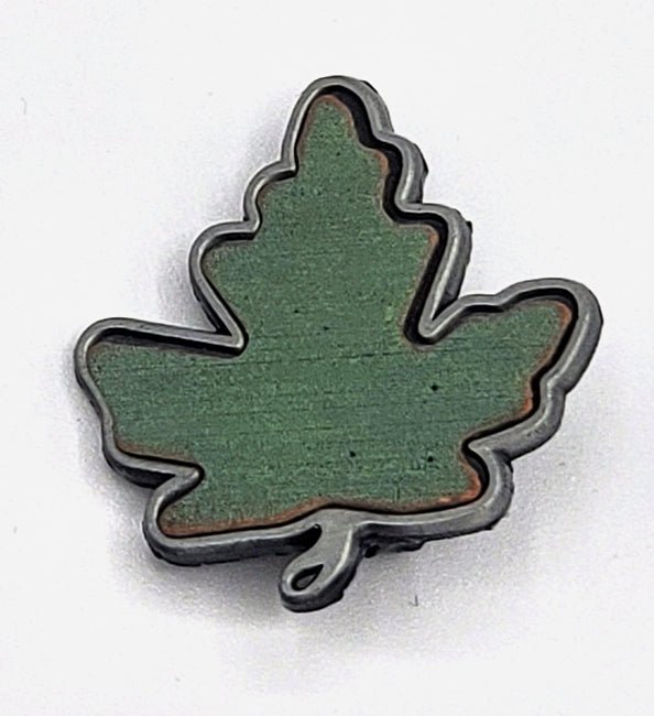 Maple Leaf Brooch Pewter