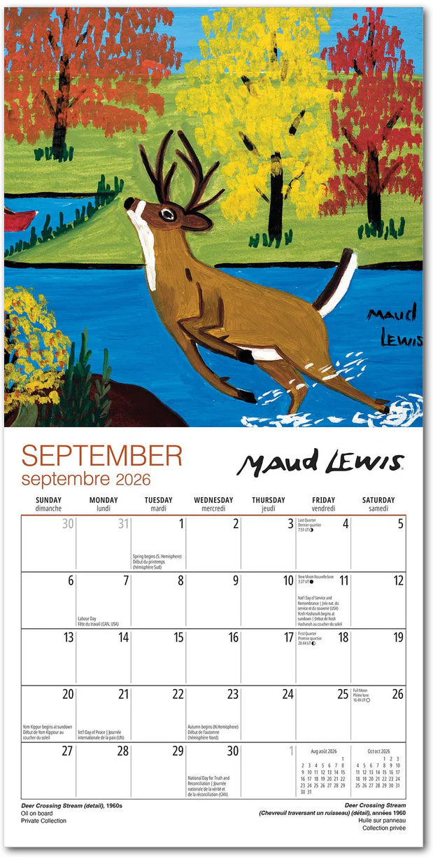 Maud Lewis 2026 Mini Wall Calendar