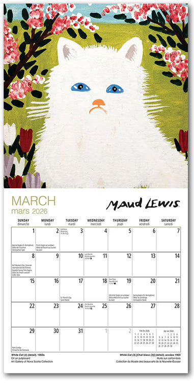 Maud Lewis 2026 Mini Wall Calendar