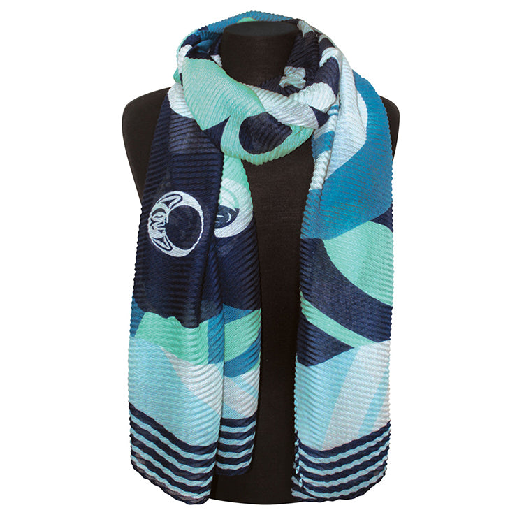 Eco Scarf - Moon Phases by Maynard Johnny, Jr