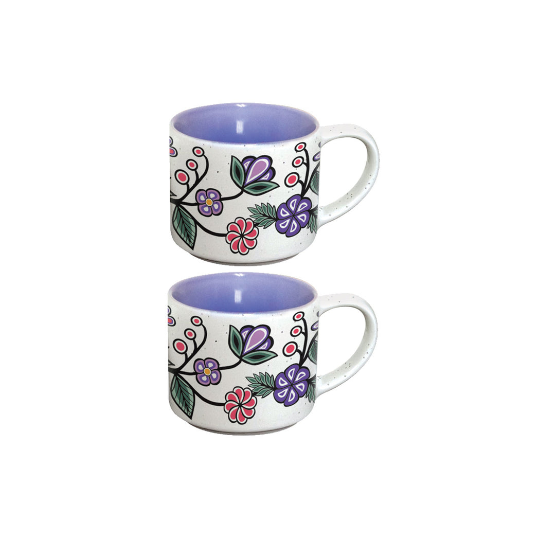 Ojibwe Florals - Set of 2 Espresso Mugs