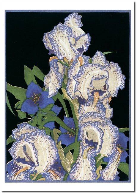 Pencilled Irises - Note Card - Franklin Carmichael