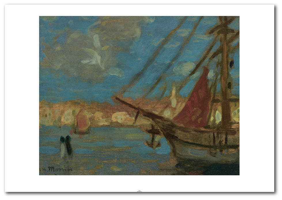 Port of Venice Study - J.W. Morrice - Notecard