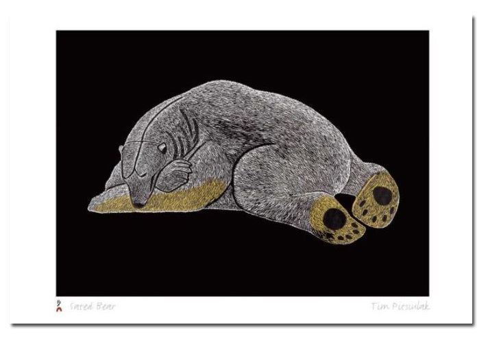 Sated Bear - Tim Pitsiulak - Art Card