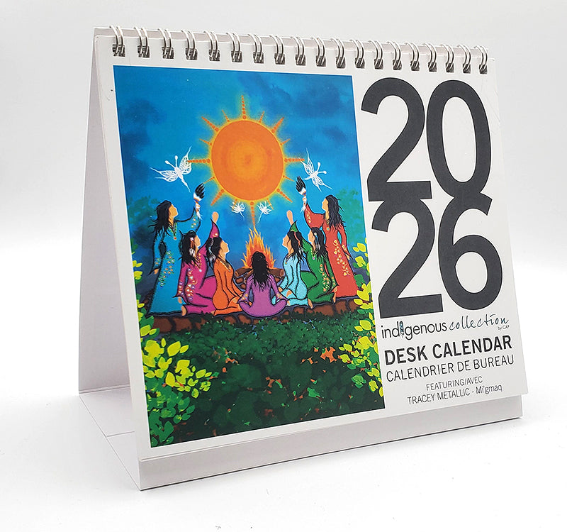 Tracey Metallic 2026 Desk Calendar