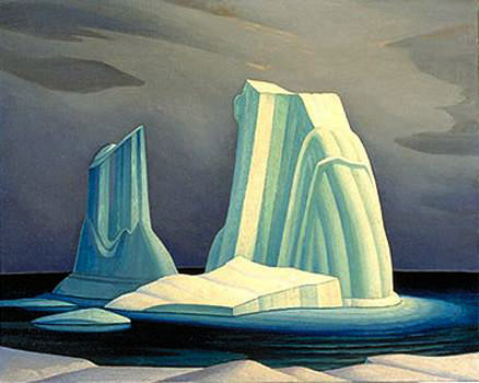 Icebergs, Davis Strait - Large Reproduction