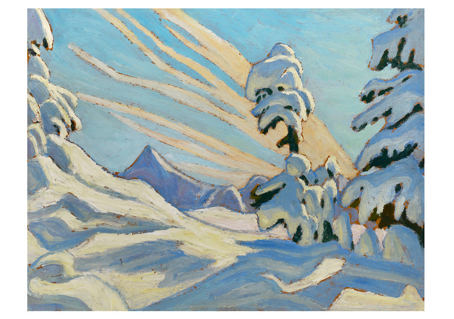 Snow, Rocky Mountains - Season's Greetings Card